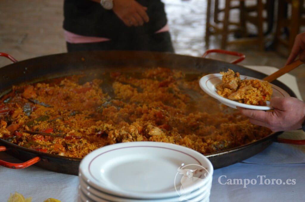 Food stag do homemade paella